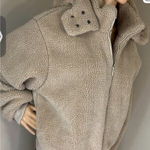 SINCERELY JULES TEDDY SHERPA JACKET SMALL